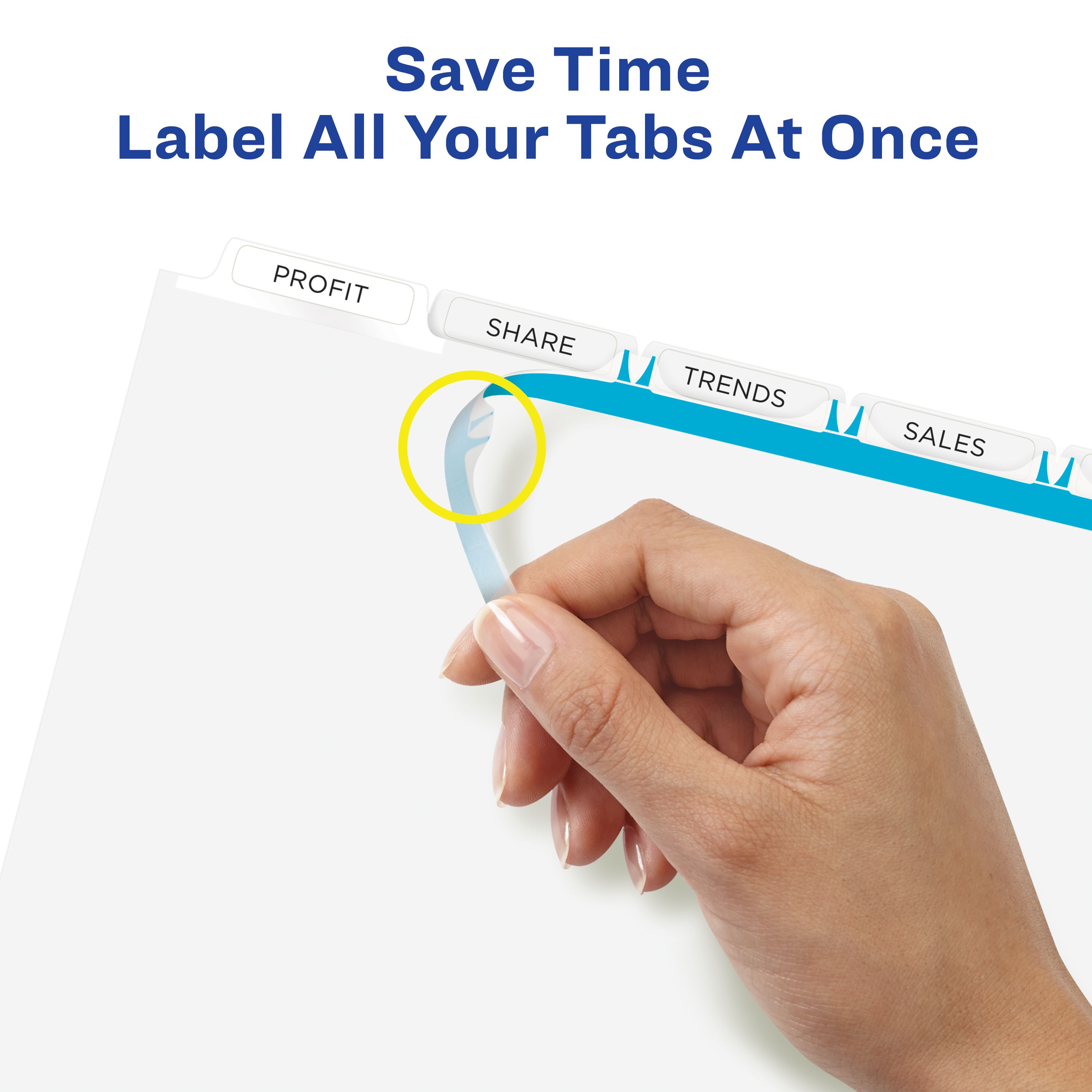 Avery Print & Apply Extra-Wide Dividers 5 Tabs (11440) | Avery